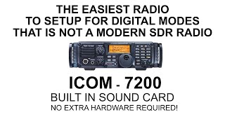 IC 7200 EASY DIGITAL MODES [upl. by Haral]