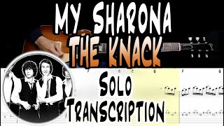 The Knack  My Sharona  Solos TranscriptionLesson  TABS [upl. by Nahtnahoj]