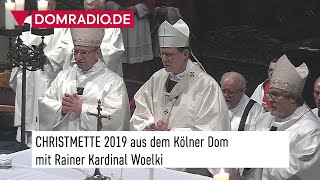 Christmette in der Heiligen Nacht 2019 aus dem Kölner Dom [upl. by Akino]