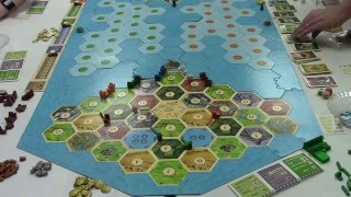 Catan All 4 Expansions Game part 1 [upl. by Enytnoel]