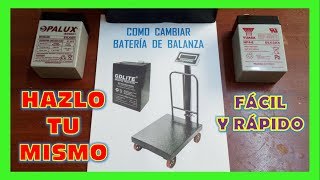 COMO CAMBIAR BATERÍA DE BALANZA ELECTRÓNICA [upl. by Aliek926]