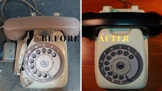 1970 Vintage Rotary Dial Telephone RESTORATION [upl. by Ordnasil]