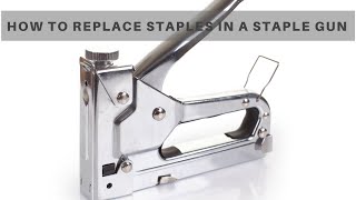 How To Replace Staples In A Staple Gun [upl. by Marius]