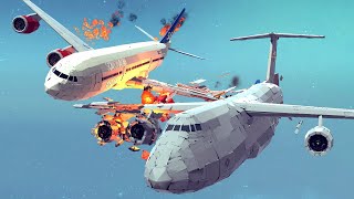 Airplane Crashes amp Shootdowns 25  Besiege [upl. by Tnaryb]