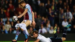 Vertonghen pulls down Aston Villa players shorts [upl. by Ryhpez]