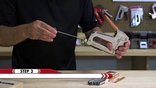 How to Load Arrows T25 Staple Gun [upl. by Elaval]