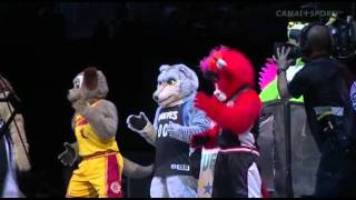 NBA All Star 2012 Funny Mascots Dance [upl. by Berthold]