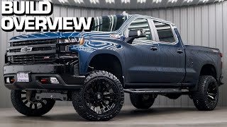 BUILD OVERVIEW Lifted 2020 Chevy Silverado  6 Inch Rough Country Lift  22x12 Fuel Blitz Wheels [upl. by Holmun851]