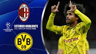 AC Milan vs Borussia Dortmund Extended Highlights  UCL Group Stage MD 5  CBS Sports Golazo [upl. by Htebasyle132]