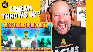 Micset Sriram Birthday Reaction  FIRST TIME SCUBA DIVING [upl. by Novets]