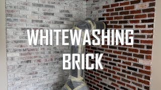 HOW TO WHITEWASH BRICK [upl. by Kellby760]