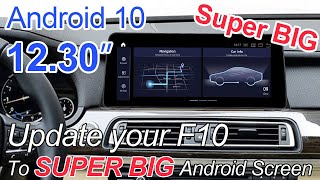 Install the bmw f10 android 123 inch large screen on your BMW 5 Series car [upl. by Shetrit]