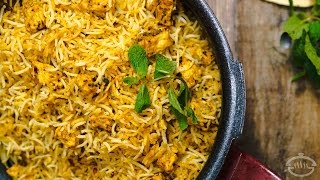 Paneer Biryani Recipe  Restaurant Style  Indian Main Course Recipes [upl. by Ellehcer]