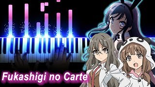 【FULL】Seishun Buta Yarou wa Bunny Girl Senpai no Yume wo Minai ED  quotFukashigi no Cartequot Piano [upl. by Laaspere392]