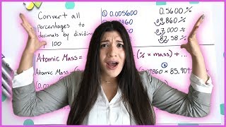 Isotopes Percent Abundance Atomic Mass  How to Pass Chemistry [upl. by Anelra817]