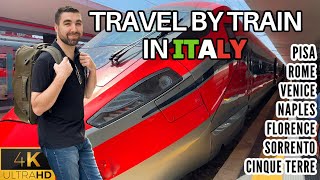 HOW TO TRAVEL BY TRAIN IN ITALY  Beginners Travel Guide  Justin Planned It [upl. by Rasec]