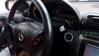 Mercedes W203 dashboard instrument cluster removal [upl. by Nickles786]