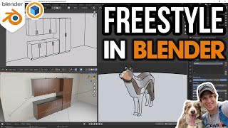 Render Edges and Styles in Blender with FREESTYLE Beginners start here [upl. by Madriene837]