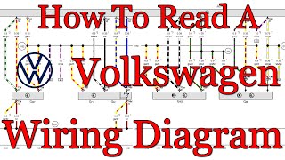 How to read VW Wiring Diagrams With Camshaft Sensor Example  VOLKSWAGEN [upl. by Tali841]