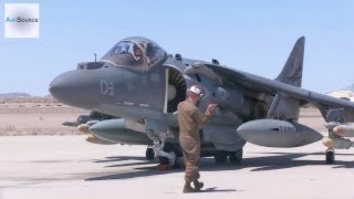 AV8B Harrier Preflight Conventional Takeoff amp Landing [upl. by Higgs]