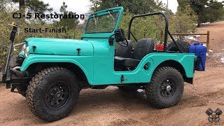 1965 Jeep CJ5 Restoration Full Video [upl. by Hen]