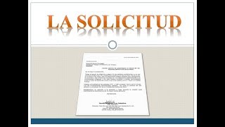 la solicitud formal [upl. by Concoff430]