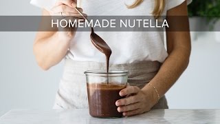 HOW TO MAKE NUTELLA  healthy nutella recipe [upl. by Mariquilla]