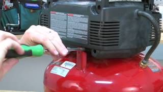 Porter Cable Air Compressor Repair – How to replace the Pressure Switch [upl. by Ahsenat]