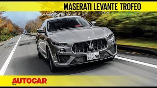 Maserati Levante Trofeo  Ferrarisourced V8 power  First Drive Review  Autocar India [upl. by Jocko]