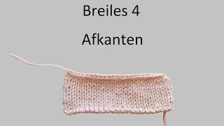 Leren breien breiles 4 afkanten [upl. by Sammer]