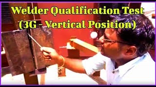 English Welder qualification test in 3G position [upl. by Keheley]