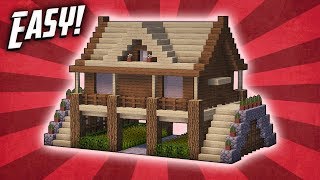 Minecraft How To Build A Survival Starter House Tutorial 11 [upl. by Edaw14]