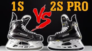 Bauer Supreme 1S vs 2S Pro Hockey Skates REAL detailed Review [upl. by Sean]