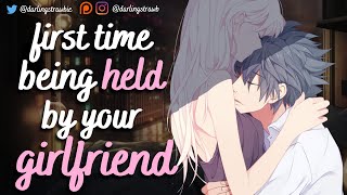 first time being held by your girlfriend 💞 F4M comfort asmr audio sweet cuddles rain [upl. by Crane]