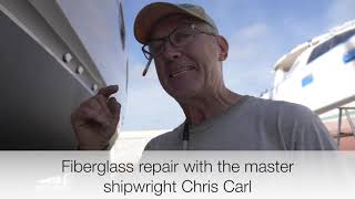 Expert Fiberglass Keel repair [upl. by Annawat]