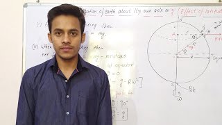 Effect of rotation of earth on gravitational acceleration or latitude effect [upl. by Adeline]