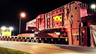 824 Tons Heavy Transport  Transformer High Girder Bridge [upl. by Giddings]