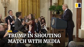 Donald Trump clashes with media at chaotic midterm election press conference [upl. by Jezabella]