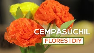 Cómo hacer Flores de CEMPASÚCHIL de papel  DIY [upl. by Moneta]