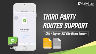 Bryton Active  3rd Party Routes Support  Import gpx file to Bryton Active iOS [upl. by Enirolf]