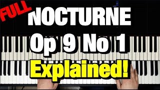 Chopin Nocturne Op 9 No 1 Piano Tutorial How to Play Lesson [upl. by Ecertak]