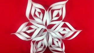 Como hacer Copos de nieve de papel  Paper snowflakes OrigamiTutorial [upl. by Dorita741]