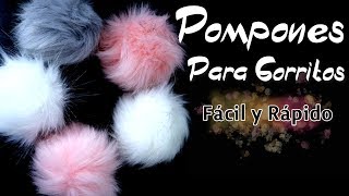 Como Hacer un PomPon  Pom Pom  PELUCHE  Para Gorritos [upl. by Dixil270]