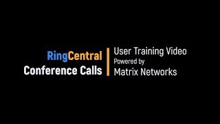 RingCentral Conference Calls  Training Video [upl. by Sungam]