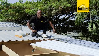 How To Install IBR Galvanised amp Polycarbonate Roof Sheeting [upl. by Noiroc413]