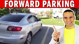 FORWARD PARKING Made EASY  How to Forward Park a car  Easy Forward Stall Parking  Toronto Drivers [upl. by Natsirhc]