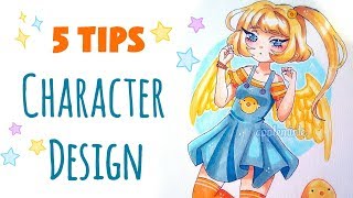 CHARACTER DESIGN  5 Tips on Creating OCs [upl. by Faires]