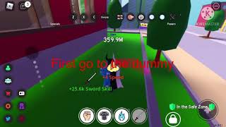 The only sword skill training area in anime fighting simulator roblox [upl. by Orazio]