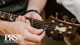 How To Make A Simple Truss Rod Adjustment  PRS Guitars [upl. by Lateh]