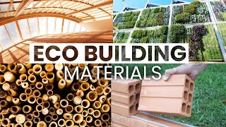 10 EcoFriendly Building Materials  Sustainable Design [upl. by Amelita]